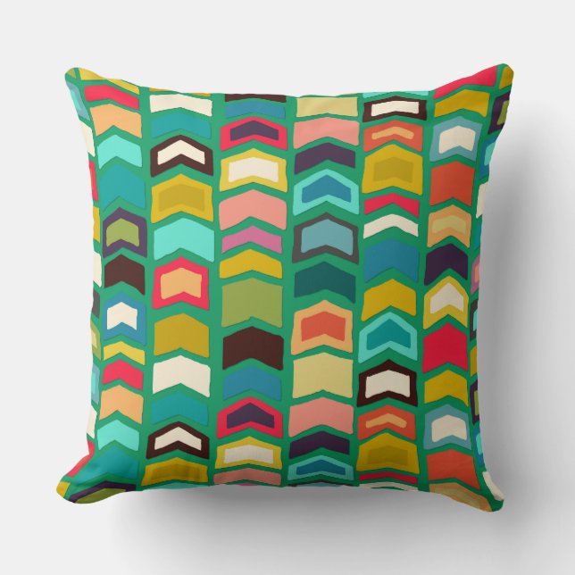 Almofada pop verde seta (Frente)