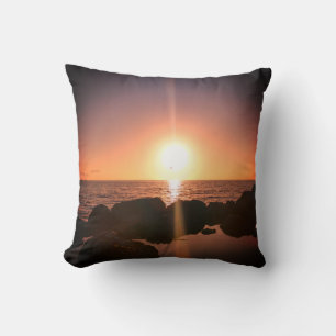 Almofada Pôr do sol na Flórida na praia Fotografia natural