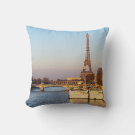 Almofada Pôr do sol na torre Eiffel e Pont Rouelle - Paris