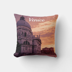 Almofada Pôr do sol sobre Basilica em Veneza