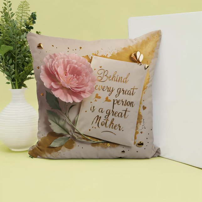 Almofada Por trás de cada excelente está o Travesseiro deco (Criador carregado)