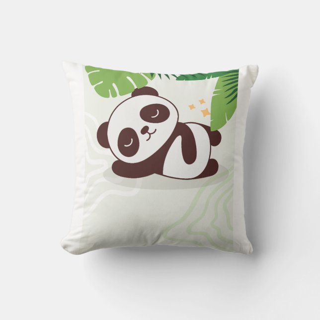 Almofada por travesseiro para panda de crianças (Frente)