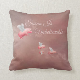 Almofada Porco voador personalizado