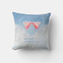 Almofada Porcos Voadores Amor Inacreditável