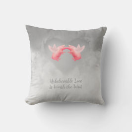 Almofada Porcos Voadores Amor Inacreditável