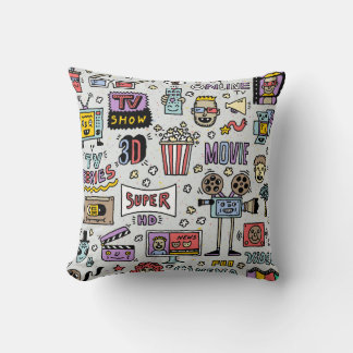 Almofada Porodles da série TV: Engraçado Vintage Set.