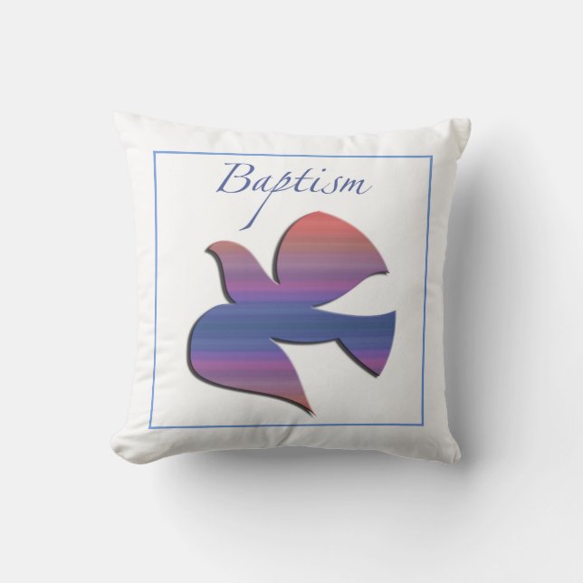 Almofada Porta de batismo adulto personalizável (Frente)