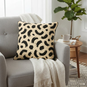Almofada Portas-leopardo-Abstrato de-bege-moderno e pontos-