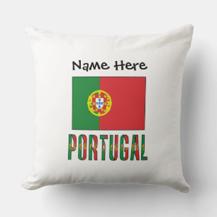 Almofada Portugal e Bandeira Portuguesa Personalizados