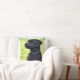 Almofada Portuguese Water Dog Anime Throw Pillow