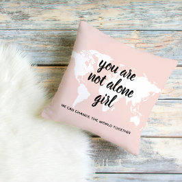 Almofada Positivo, Você Não Está Sozinha Na Citação De Moti