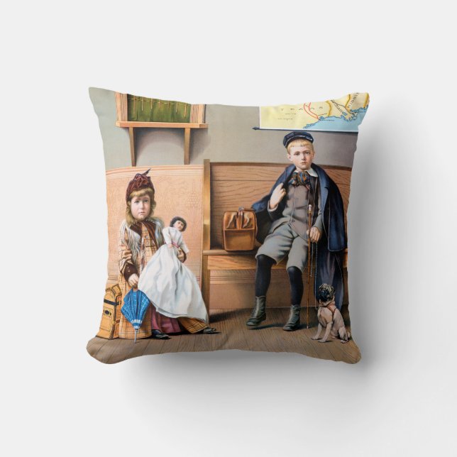 ALMOFADA POSTER DA ESTRADA DE FERRO, 1898 (Frente)