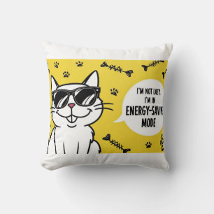 Almofada Poster de Gato Engraçado, Gato de Cartoon vestindo
