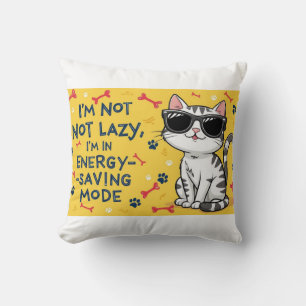 Almofada Poster de Gato Engraçado, Gato de Cartoon vestindo