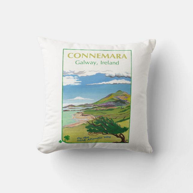 Almofada Poster de viagens de Cushion Connemara (Frente)