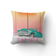 Poster de viagens estilo Tampa Florida Vintage
