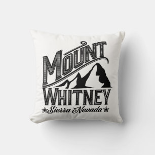 Almofada Poster de viagens Monte Whitney Sierra Nevada