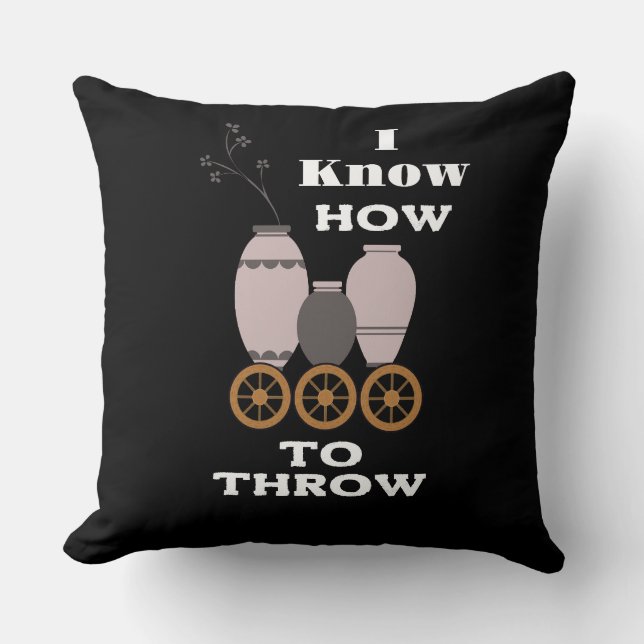 Almofada potes de cerâmica de argila (Frente)