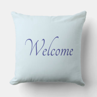 Almofada Powder blue Welcome outdoor pillow