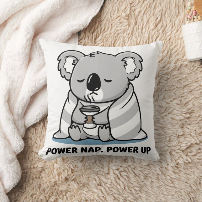 Almofada Power Nap Power Up Cute Koala (Cobertor)