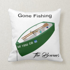 Almofada Praça de Barcos do Campo de Pesca Desembarcado Pes