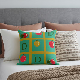 Almofada Praças Ornamentais de Natal Personalizadas em Verd