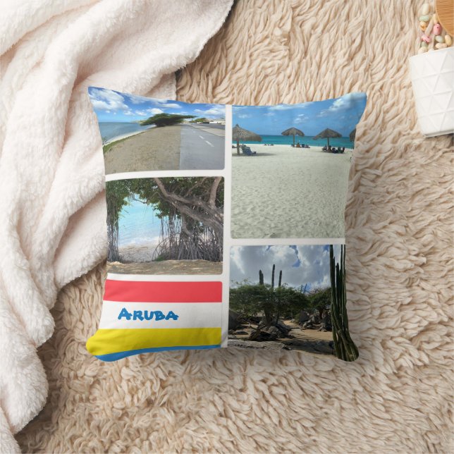 Almofada Praia Cênica e Deserto Aruba (Cobertor)