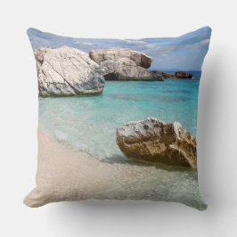Almofada Praia de Cala Mariolu, travesseiro decorativo de
