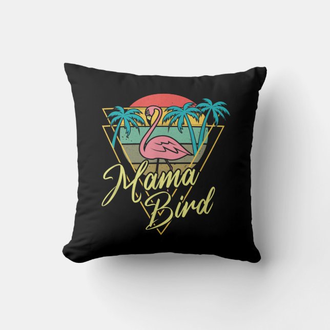 Almofada Praia de Palm Sunset Sunset Palm 80 da Mama Bird F (Frente)