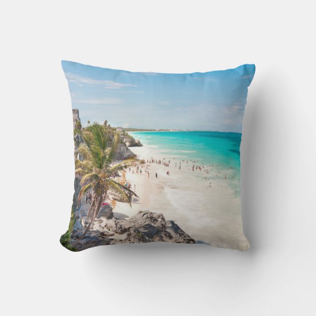 Almofada Praia de Tulum (Frente)