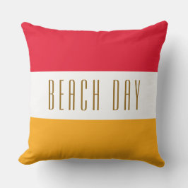 Almofada PRAIA DIA Brilho Vermelho Amarelo Laranja Banhas