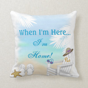 ALMOFADA PRAIA PERSONALIZADA PILLOWGIFT PARA O AMANTE DA