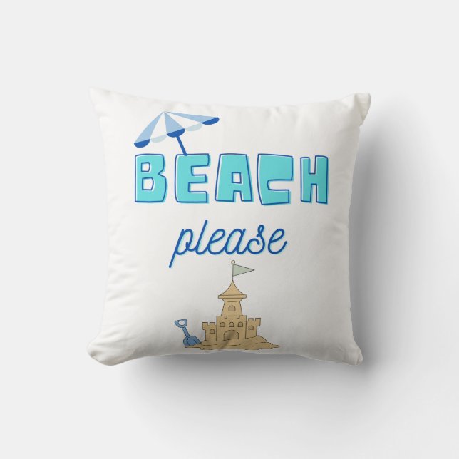 Almofada praia, por favor (Frente)