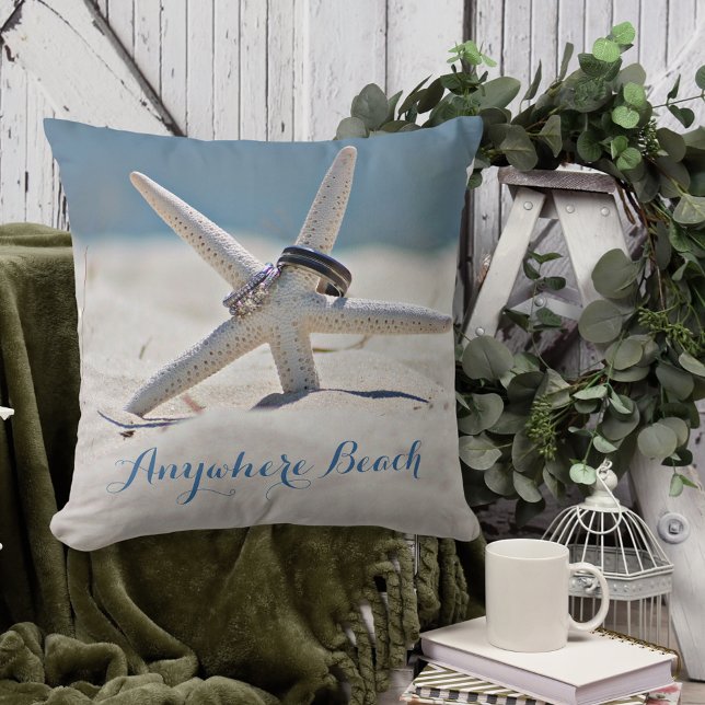 Almofada Praia Sunny Personalizável Com Anéis De Peixe Estr (Criador carregado)