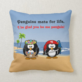 Almofada Praia tropical da ilha do pirata de Hula do casal