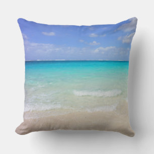 Almofada Praia Tropical do Azure Blue Caribe