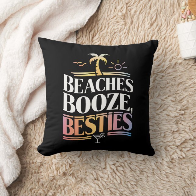 Almofada Praias Bebidas & Amigas Árvore de Coco Verão  (Cobertor)