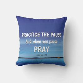 Almofada PRÁTICA A PAUSA Blue Paceful Inspirational