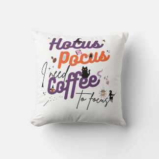 Almofada Preciso de café para focar no Pocus I