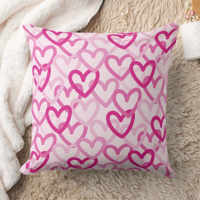 Almofada Preppy Hearts Pink (Cobertor)