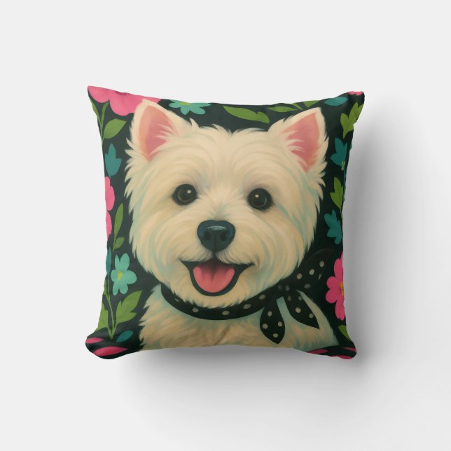 Almofada Preppy Westie (Frente)