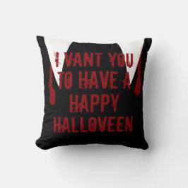 Almofada Presas de Vampiro e Sangue do Halloween