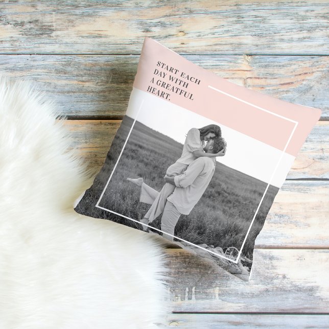 Almofada Presente Adorável da Família Rosa Pastel Foto Mode (Criador carregado)