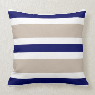 Almofada Presente bege do travesseiro do sofá da listra dos