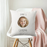 Almofada Presente da vovó personalizada | Face do neto pers<br><div class="desc">Surpreenda vovó com um travesseiro personalizado e sincero que mostra a foto do rosto de seu neto! Este presente acolhedor e sentimental é perfeito para aniversários, feriados, ou só porque. Uma manutenção única que combina amor e conforto, é uma maneira pensativa de celebrar memórias queridas. Personalize agora para criar um...</div>