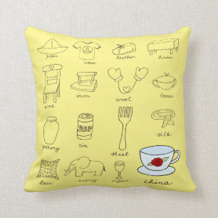 Almofada Presente de aniversário de casamento de 20 moderno