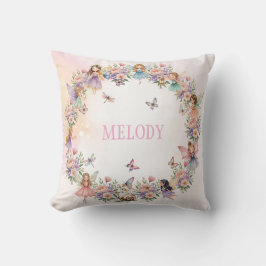 Almofada Presente de aniversário de fada de jardim de balei