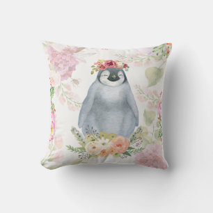 Almofada Presente de aniversário de filha de pinguim bonit