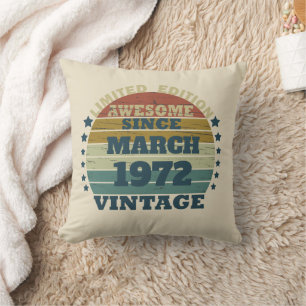 Almofada presente de aniversário de vintage personalizado