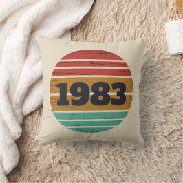 Almofada Presente de aniversário vintage personalizado